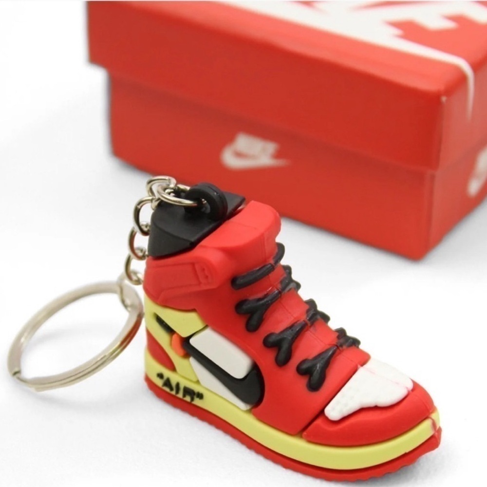 Air Jordan 1 High Top Nike Key Chain/ Bag Charm Red/Black/White Comes w/ box